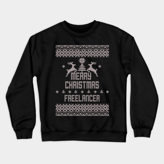 Merry Christmas FREELANCER Crewneck Sweatshirt by ramiroxavier